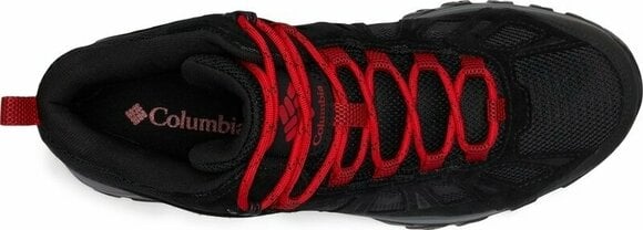 Mens Outdoor Shoes Columbia Men's Redmond III Mid Waterproof Shoe Black/Mountain Red 41,5 Mens Outdoor Shoes - 8