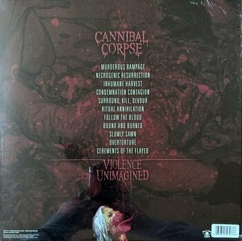 Vinyl Record Cannibal Corpse - Violence Unimagined (Red Coloured) (LP) - 3