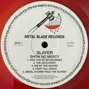 Vinyylilevy Slayer - Show No Mercy (Orange Red Coloured) (Limited Edition) (LP) - 3