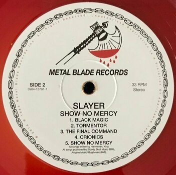 Vinyl Record Slayer - Show No Mercy (Orange Red Coloured) (Limited Edition) (LP) - 4