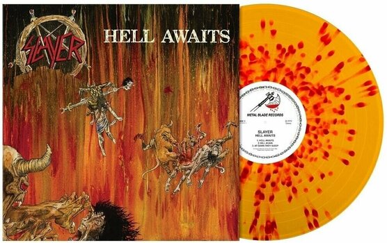 Vinylskiva Slayer - Hell Awaits (Orange Red Splattered Coloured) (LP) - 2