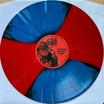 Vinyylilevy Death - Scream Bloody Gore (Red/Blue Butterfly Splatter Coloured) (Limited Edition) (LP) - 2