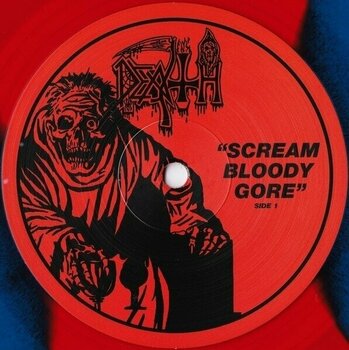 Vinylplade Death - Scream Bloody Gore (Red/Blue Butterfly Splatter Coloured) (Limited Edition) (LP) - 3