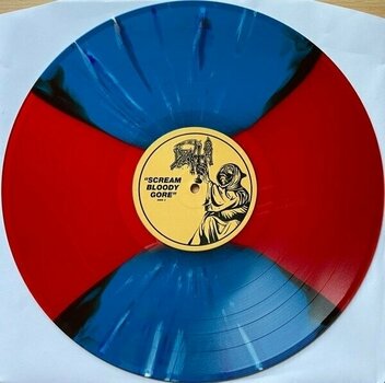 Vinylskiva Death - Scream Bloody Gore (Red/Blue Butterfly Splatter Coloured) (Limited Edition) (LP) - 4
