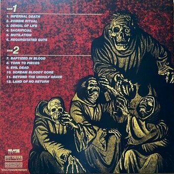 Schallplatte Death - Scream Bloody Gore (Red/Blue Butterfly Splatter Coloured) (Limited Edition) (LP) - 6