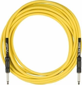 Instrument Cable Fender Tom DeLonge 18.6' To The Stars Instrument Cable Yellow 5,5 m Straight - Straight - 4