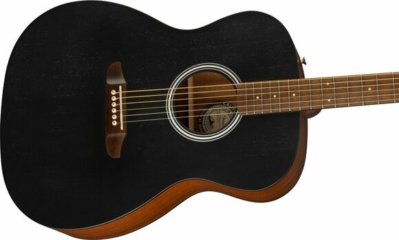 Jumbo elektro-akoestische gitaar Fender Monterey Standard Black - 4
