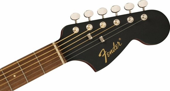Jumbo elektro-akoestische gitaar Fender Monterey Standard Black - 5