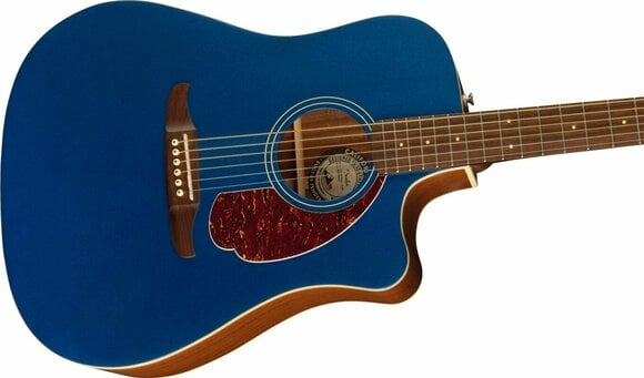Dreadnought elektro-akoestische gitaar Fender Redondo Player Lake Placid Blue - 4