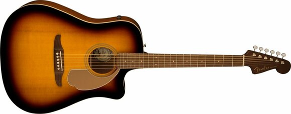 Elektroakustická gitara Dreadnought Fender Redondo Player Sunburst - 3