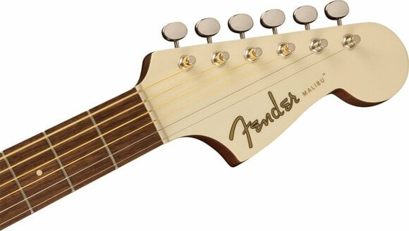 Electro-acoustic guitar Fender Malibu Player Olympic White - 5