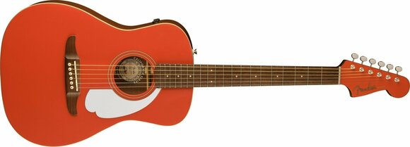 Guitare acoustique-électrique Fender Malibu Player Fiesta Red - 3