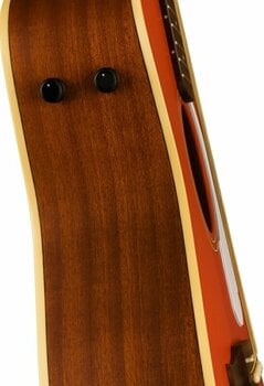Guitare acoustique-électrique Fender Malibu Player Fiesta Red - 7
