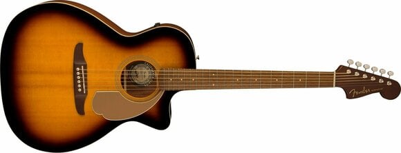 electro-acoustic guitar Fender Newporter Player Sunburst - 3