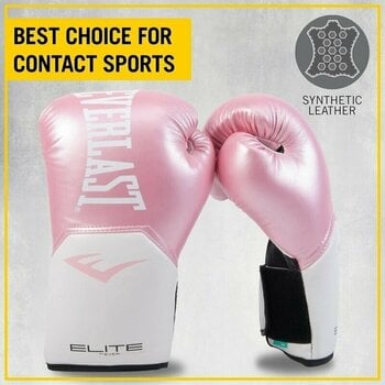 Gant de boxe et de MMA Everlast Prostyle Gloves Pink/White 8 oz - 6