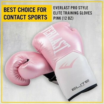 Boxerské a MMA rukavice Everlast Prostyle Gloves Pink/White 10 oz Boxerské a MMA rukavice - 7