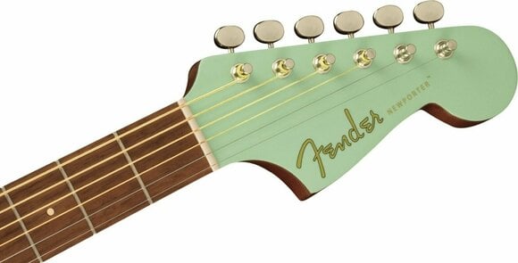 Jumbo elektro-akoestische gitaar Fender Newporter Player Surf Green - 5