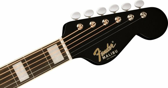 Sonstige Elektro-Akustikgitarren Fender Malibu Vintage Black - 5