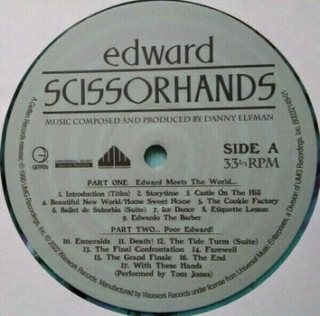 Vinyl Record Danny Elfman - Edward Scissorhands (180g) (Deluxe Edition) (Blue & Purple Splatter) (LP) - 3