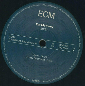 Vinyl Record Pat Metheny - 80/81 (Reissue) (2 LP) - 4