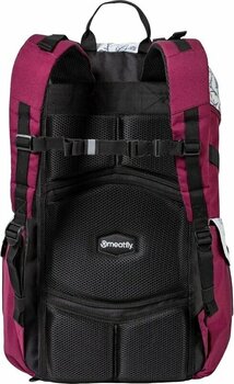 Lifestyle Backpack / Bag Meatfly Scintilla Backpack Blossom White/Burgundy 26 L Backpack - 3