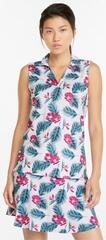 Polo košile Puma Cloudspun Paradise Sleeveless Bright White/Festival Fuchsia - 2