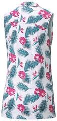 Koszulka Polo Puma Cloudspun Paradise Sleeveless Bright White/Festival Fuchsia - 1