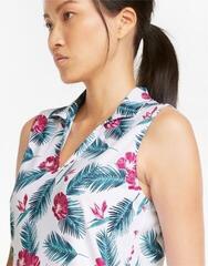 Koszulka Polo Puma Cloudspun Paradise Sleeveless Bright White/Festival Fuchsia - 5