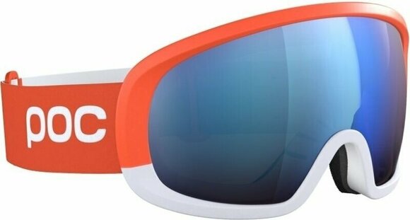Ski Goggles POC Fovea Race Zink Orange/Hydrogen White/Partly Sunny Blue Ski Goggles - 3