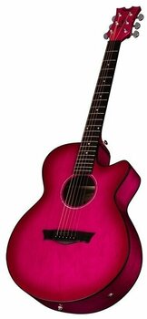 Jumbo elektro-akoestische gitaar Dean Guitars AXS Performer A/E - Pink Burst - 3