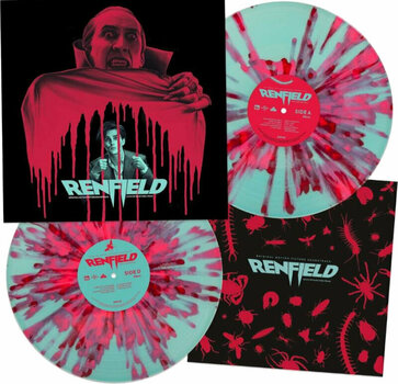 Disque vinyle Marco Beltrami - Renfield (180g) (Seaglass Blue With Pink & Red Splatter Coloured) (2 LP) - 2