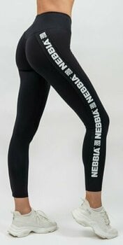 Fitness Trousers Nebbia High Waisted Side Stripe Leggings Iconic Black XS Fitness Trousers - 2