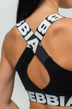 Fitness Underwear Nebbia Medium-Support Criss Cross Sports Bra Iconic Black L Fitness Underwear - 3