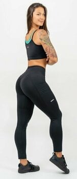 Fitness Trousers Nebbia High Waisted Leggings Leg Day Goals Black XS Fitness Trousers - 5