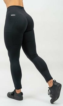 Fitness Trousers Nebbia High Waisted Leggings Leg Day Goals Black S Fitness Trousers - 2