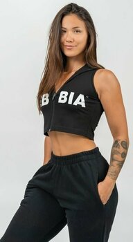 Camisola de fitness Nebbia Sleeveless Zip-Up Hoodie Muscle Mommy Black L Camisola de fitness - 2