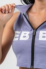 Trainingspullover Nebbia Sleeveless Zip-Up Hoodie Muscle Mommy Light Purple M Trainingspullover - 1