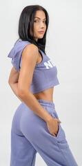 Trainingspullover Nebbia Sleeveless Zip-Up Hoodie Muscle Mommy Light Purple M Trainingspullover - 4