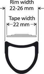 Душа на велосипед Tufo Tubular Tyre Gluing Tape Road 2 m 22 mm Лента за джанта Red - 2