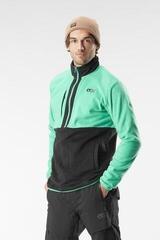 Ски тениска / Суичър Picture Mathew 1/4 Fleece Black/Spectra Green - 2