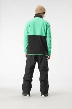 Ski T-shirt / Hoodie Picture Mathew 1/4 Fleece Black/Spectra Green M Hoppare - 5