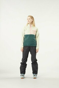 T-shirt/casaco com capuz para esqui Picture Arcca 1/4 Fleece Women Cement XS Ponte - 3