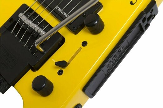 Headless Gitarre Steinberger Spirit Gt-Pro Deluxe Outfit Hb-Sc-Hb Hot Rod Yellow - 4
