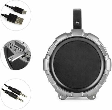 Portable Lautsprecher Auna Dr. Bang LED Silver - 5