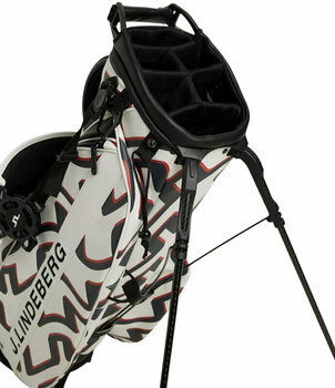 Golf Bag J.Lindeberg Play Stand Bag Bridge Wave White Golf Bag - 4