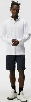 Camisa pólo J.Lindeberg Tour Tech Long Sleeve Mens Polo White M - 2