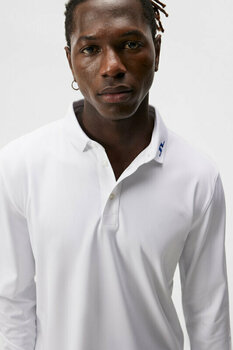 Polo majice J.Lindeberg Tour Tech Long Sleeve Mens White L Polo majice - 4