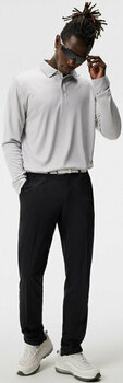 Poloshirt J.Lindeberg Tour Tech Long Sleeve Mens Grey Melange M Poloshirt - 2