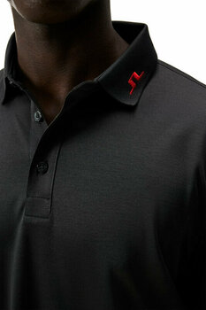 Polo majice J.Lindeberg Tour Tech Long Sleeve Mens Black Melange L Polo majice - 5