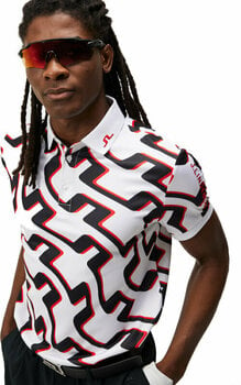 Rövid ujjú póló J.Lindeberg Tour Tech Regular Fit Print Mens Bridge Wave White L Rövid ujjú póló - 4